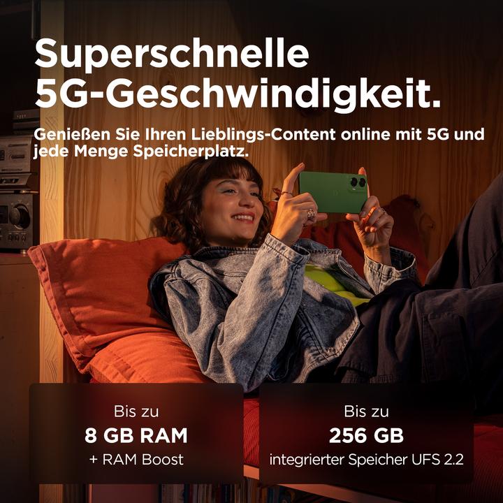Actual product image Motorola Moto G35 (128 GB, Leaf Green, 6.72", Dual SIM, 50 Mpx, 5G)