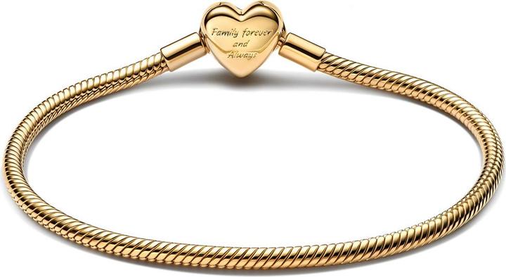 Immagine prodotto Pandora Infinity Herz Schlangen Glieder Armband (19 cm, Dorato, Metallo)
