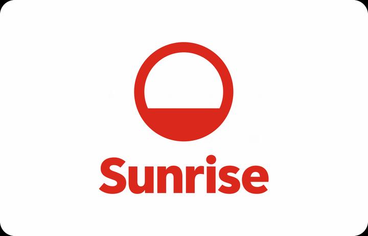 Actual product image Sunrise Prepaid credit