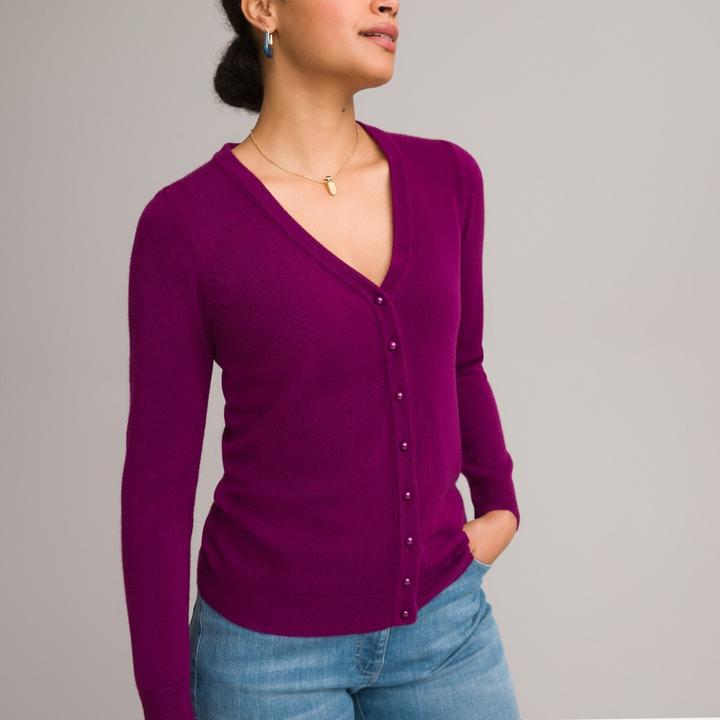 Immagine prodotto Anne Weyburn Cardigan con scollo a V e tocco di cashmere (44, 46)