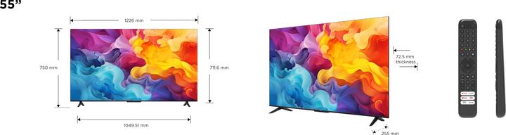 Actual product image TCL 55P655 (55", LCD, 4K, 2024)