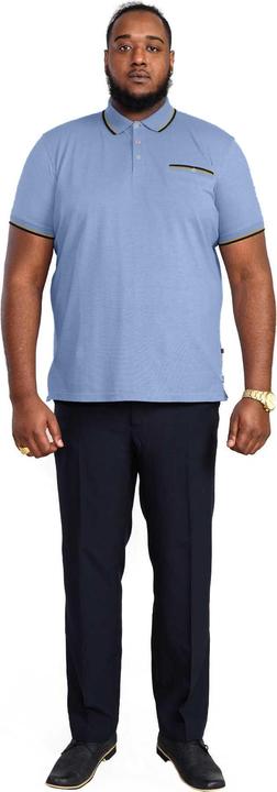 Actual product image DUKE D555 Mens Talbot Pique Jacquard Kingsize Polo Shirt (3XL)