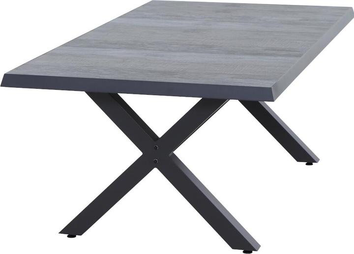Produktbild Siena Garden Sincro Ausziehtisch 200x100cm matt anthrazit / wood-grey (200 cm)