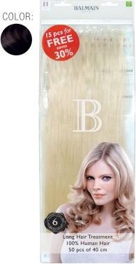 Balmain Value Pack 2 Natural Straight 40cm 50St. Echthaar Fill-In Extensions (Blond, 40 cm)