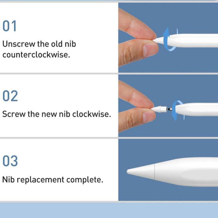 Actual product image Baseus Smooth Writing Active Stylus with LED Indicators (with Palm-rejection) White (Including: Universal T