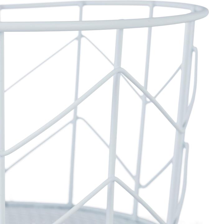 Actual product image Relaxdays Round Wire Mesh Basket (1 x, 22 x 22 x 12.5 cm)