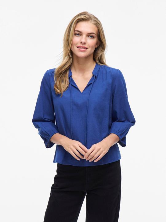 Image du produit Vila VIPETRA Split Neck Oberteil mit 3/4-Ärmeln (42)