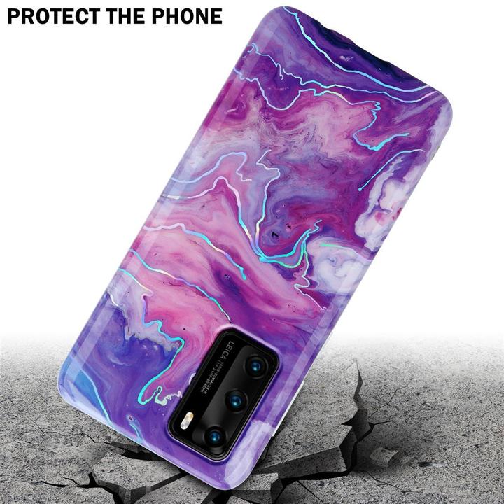 Immagine prodotto Cadorabo IMD TPU Colourful Marble Cover (Huawei P40)