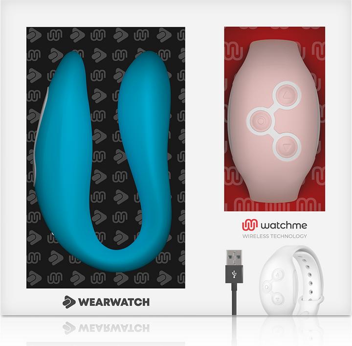 Actual product image Wearwatch Dual Pleasures" couple vibrator with Bluetooth function
