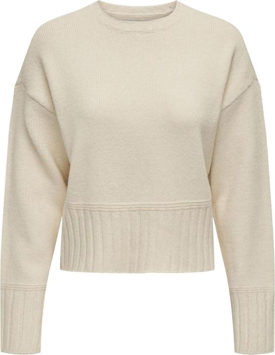 Only Kurzer einfarbiger Strickpullover