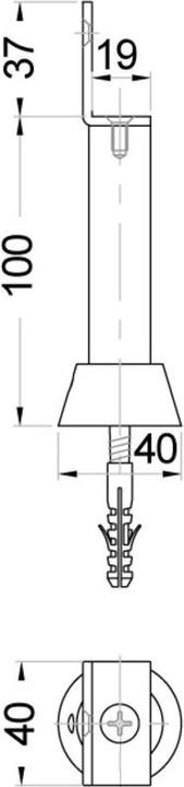 Immagine prodotto Kws Supporti per pareti divisorie (1 pz.)