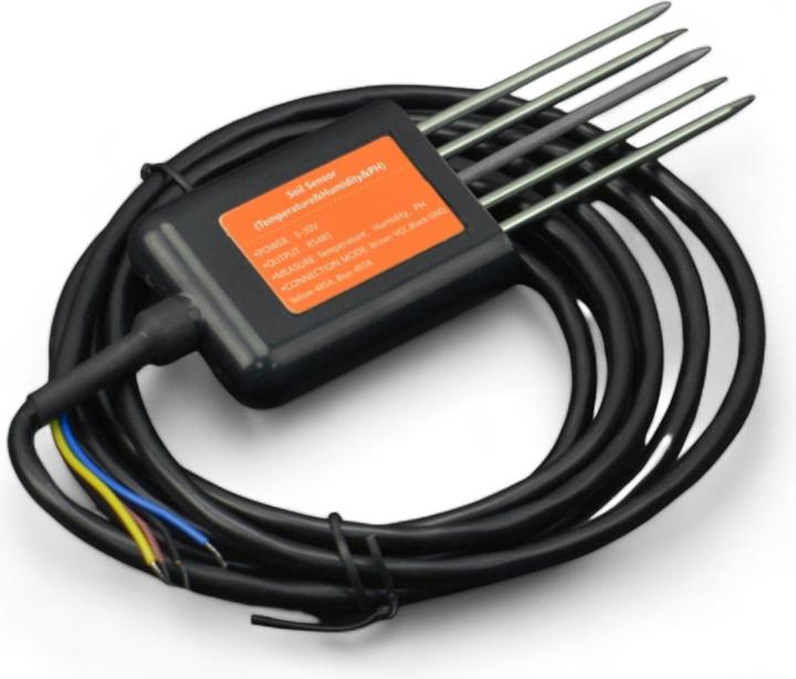 Immagine prodotto DFRobot Sensore di umidità, temperatura e pH del terreno RS485 IP68 5-30V