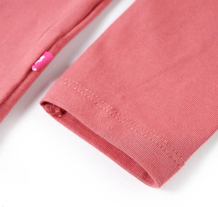 Image du produit VidaXL T-shirt manches longues enfant rose ancien 140,Matière : 95% coton. 5 (140)