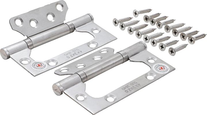 Image du produit BGS Jeu de charnières Acier inoxydable pour montages compacts 100 x 50 mm 2 pièces