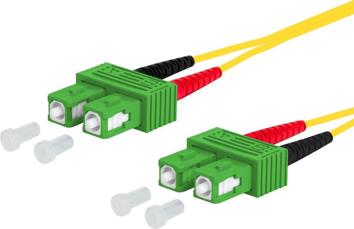 Actual product image Metz Connect Fibre optic patch cable singlemode OS2 (UTP, CAT6, 1 m)