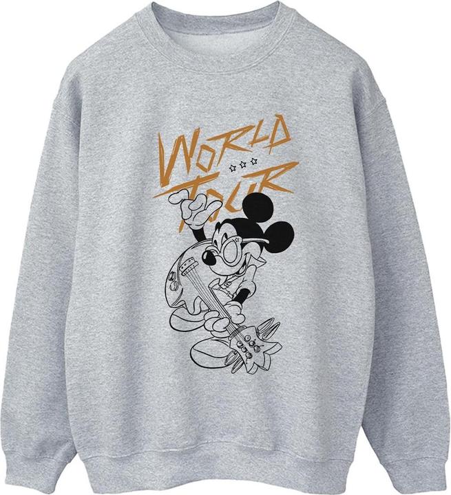 Actual product image Disney Womens/Ladies Mickey Mouse World Tour Line Sweatshirt (XL)