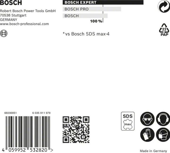Produktbild Bosch Professional Zubehör EXPERT SDS max-8X Hammerbohrer, 14 x 400 x 540 mm (14 Millimeter)
