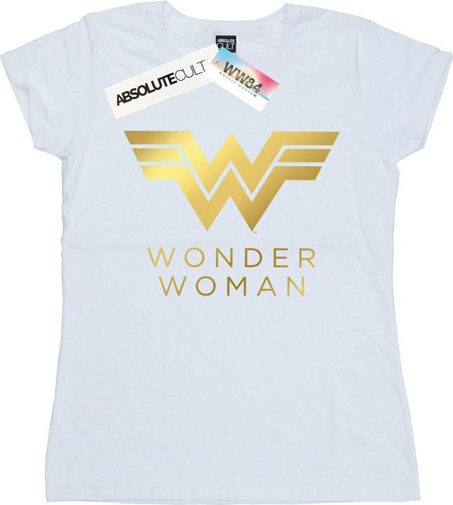 Actual product image Womens/Ladies Wonder Woman 84 Golden Logo Cotton T-Shirt (XXL)