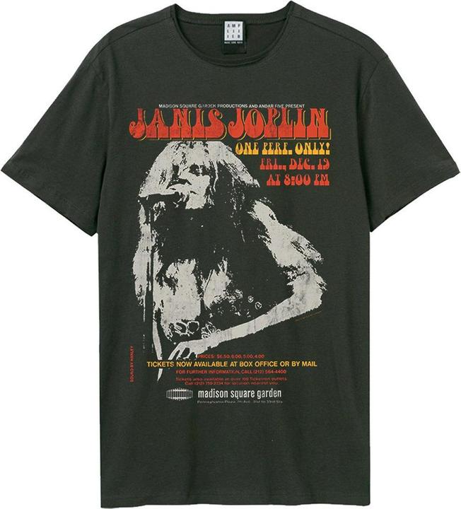 Actual product image Amplified Unisex Adult Madison Square Janis Joplin T-Shirt (S)