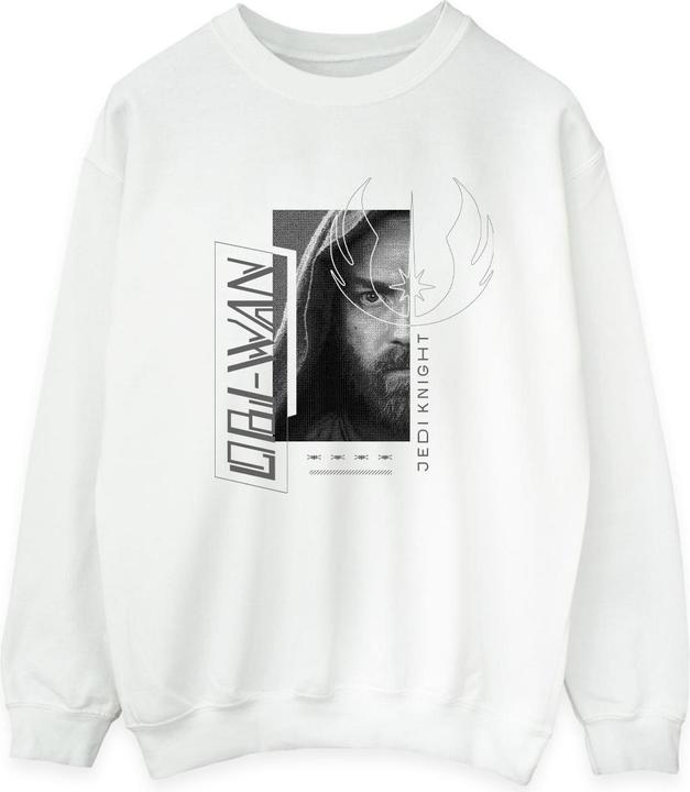 Actual product image Star Wars Mens Obi-Wan Kenobi Jedi SciFi Collage Cotton Sweatshirt (M)
