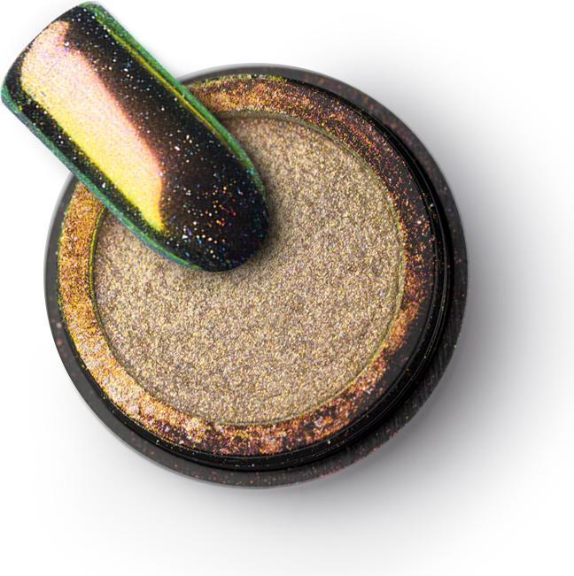 Produktbild BrillBird Chrome Pulver Diamond holo Gold