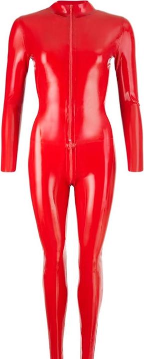 Productafbeelding LateX Toys Catsuit met rits rood (XXL)