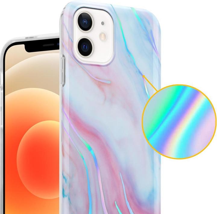 Image du produit Cadorabo Couverture IMD TPU Marbre coloré (Apple iPhone 12, Realme 12 Pro+)