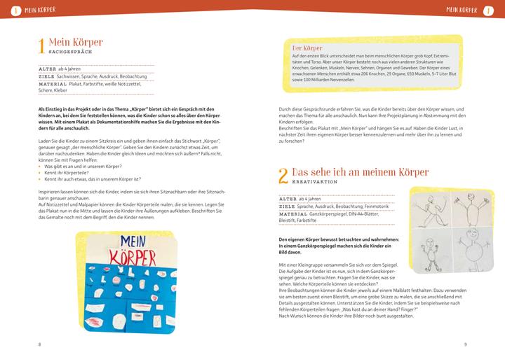 Etichetta energetica Projektreihe Kindergarten - Mein Körper (Tedesco, Anya Moor, Meyer Rebecca, 2024)