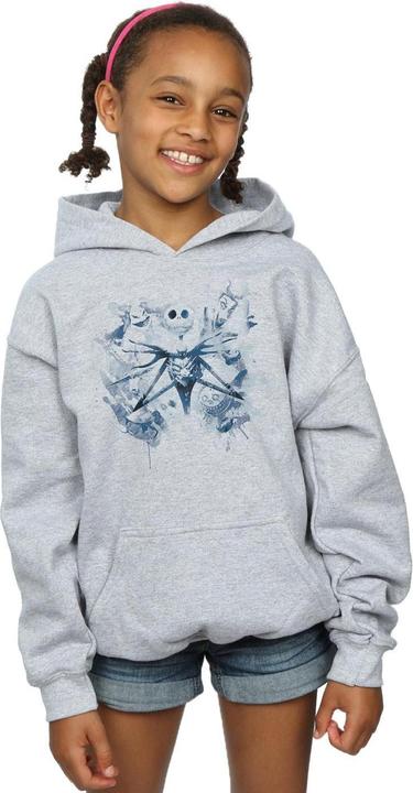 Immagine prodotto Disney Nightmare Before Christmas Paint Spray Carers Felpa con Cappuccio Ragazze (140, 146)