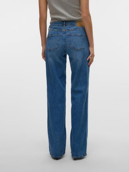 Image du produit Vero Moda VMVANESSA Niedrige Taille Weiter Beinschnitt Jeans Hose mit weitem Beinschnitt (25)