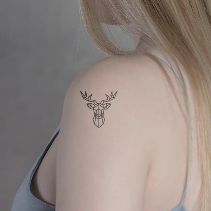 Image du produit minink Tatouage temporaire - Cerf géométrique