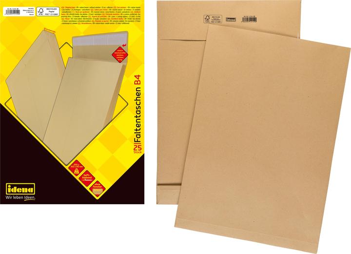 Productafbeelding Idena FT B4 bruin 25er 4cm bodem hk o.F. FSC-Rec. (25 x)