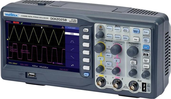 Immagine prodotto Metrix Oscilloscopio digitale DOX2025B 20MHz 2 canali 50 GSa/s 32 kpts 8 Bit Memoria digitale (DSO) 1pc. (CAT II 300V)