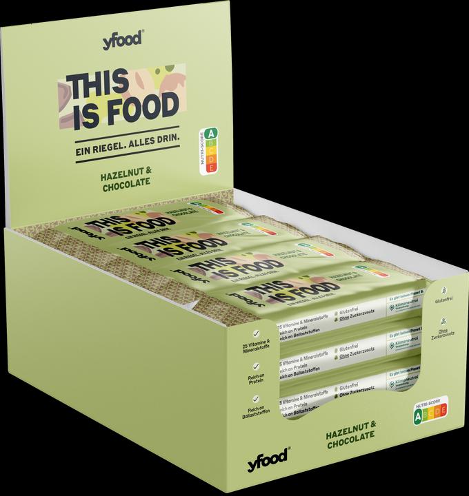 Actual product image YFood Hazelnut and chocolate (Chocolate, Hazelnut, 1 pcs., 60 g)