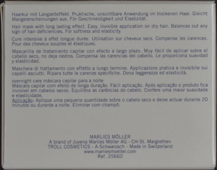Immagine prodotto Marlies Möller Maschera per capelli notturna (125 ml)
