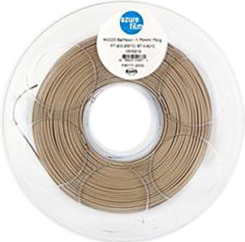 Actual product image AzureFilm Wood Bamboo 1.75mm 750g 3D Filament (PLA, 1.75 mm, 750 g)