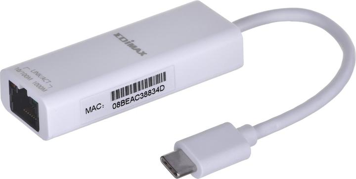 Produktbild edimax USB 3.2 Type C -> Gigabit Ethernet Adapter (USB 3.2, RJ45 (1x))