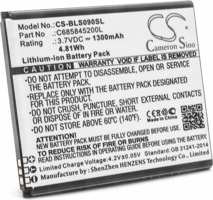 Actual product image XCell Li-Ion battery 1300mAh 3.7V for mobile, smartphone Blu C685845200L