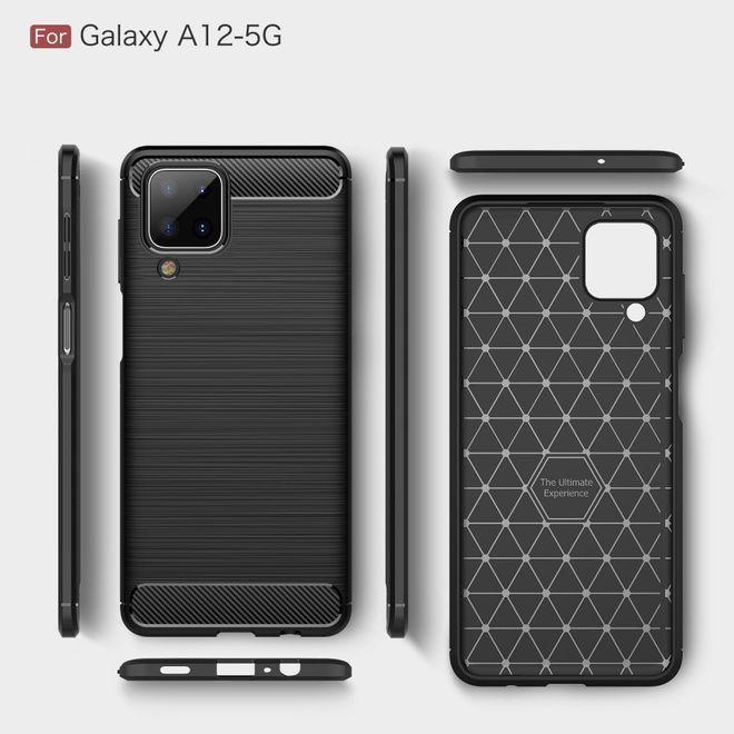Produktbild MU Style Carbon Fiber TPU Softcase Series (Samsung Galaxy A12)