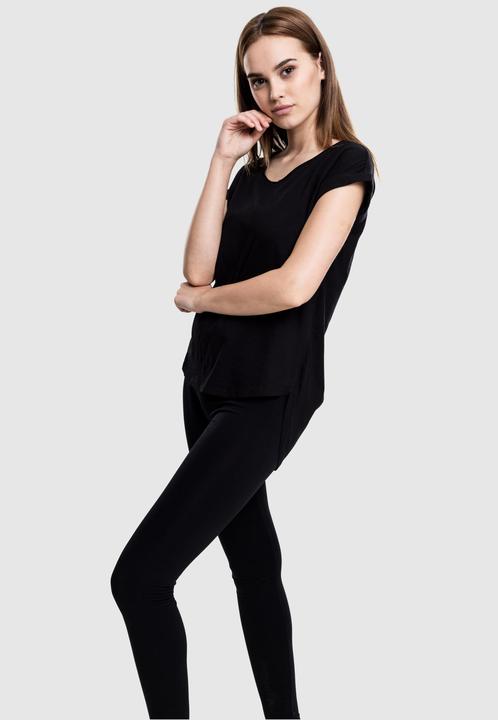 Actual product image Urban Classics Ladies Long Back Shaped Slub Tee (L)