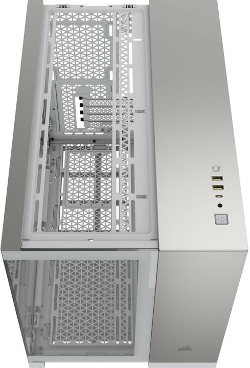Immagine prodotto Corsair 2500X (bianco/alluminio, vetro temperato x 2) (ATX, mATX, Mini-ITX)