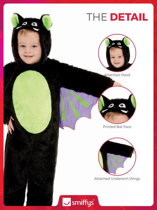 Actual product image Fasnacht Bat costume for toddlers (98, 104)