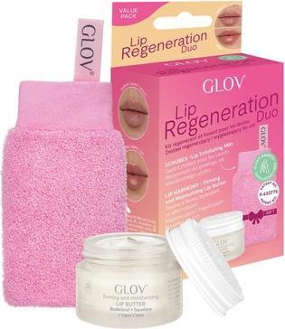 Produktbild Glov Set Lip Regeneration Duo Scrubex Lip Exfoliating Mitt + Lip Harmony Firming And Misturizing Lip