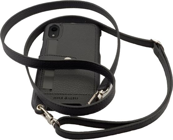 Actual product image Mike Galeli Back cover Lenny with strap black (Apple iPhone XR)