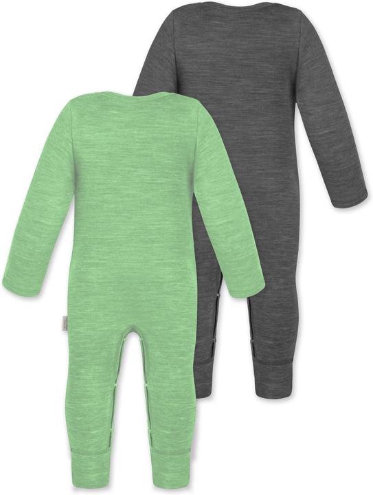 Actual product image Normani 2-pack baby merino romper "Tangoio" - 9595 (56)