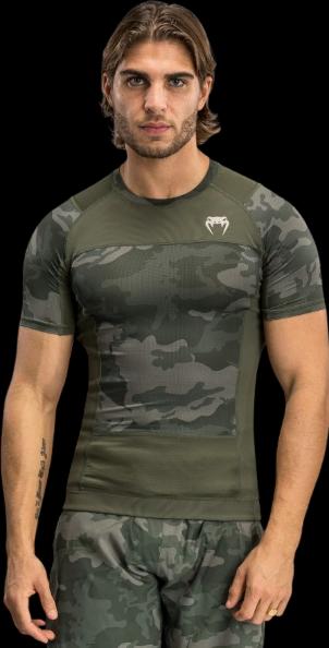 Actual product image Venum G-Fit Air Short Sleeve Rashguard Army Camo (XL)
