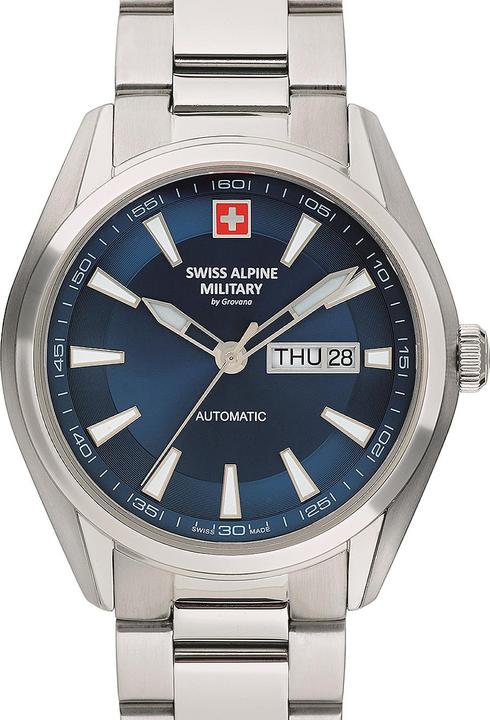 Immagine prodotto Swiss Alpine Military 7090.2135 Orologio da uomo automatico 43mm 10ATM (Orologio da polso analogico, 43 mm)