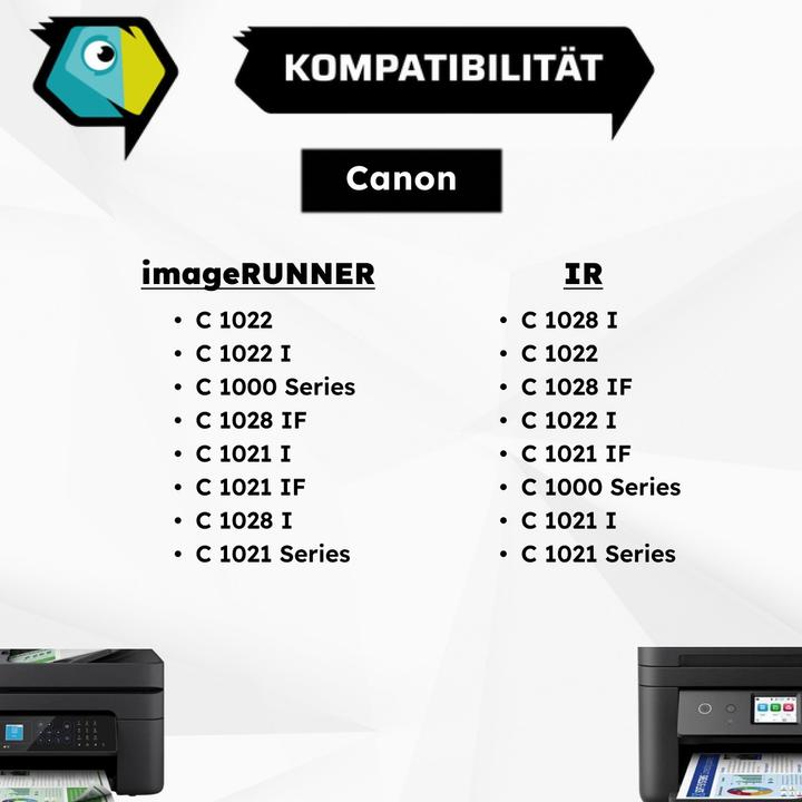 Produktbild Inkadoo Toner kompatibel zu Canon 1660B006 / C-EXV26 Toner, schwarz Schwarz (M, BK, Y, C)