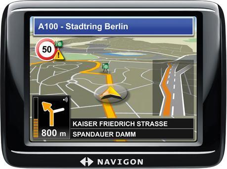Navigon 20 Plus, TMC, cartes d'Europe centrale