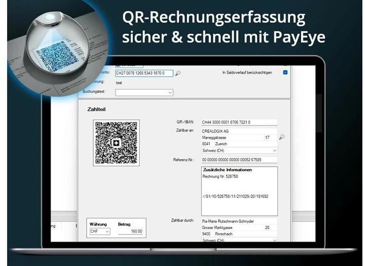 Produktbild Crealogix PayEye (QR-Code)